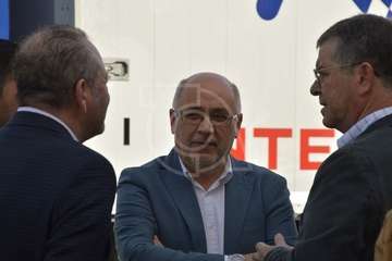 El Cabildo comprueba las obras en el polígono de Cruz de La Gallina y Salinetas (Foto TA)